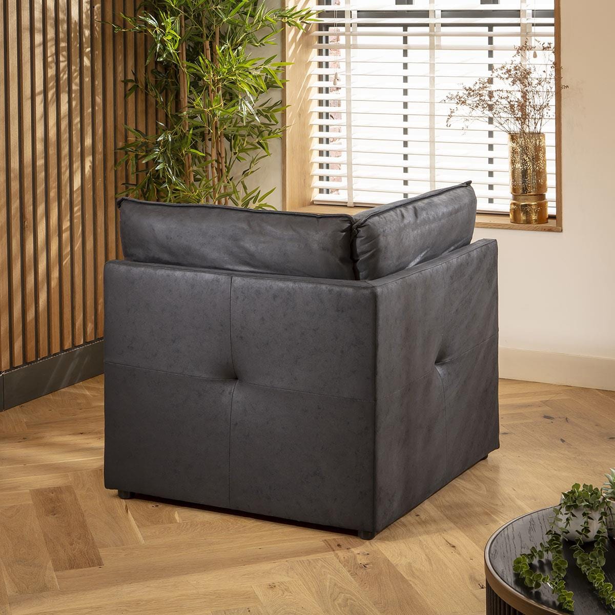 Archie Small 2 Seater Sofa Black 180x90cm 2S