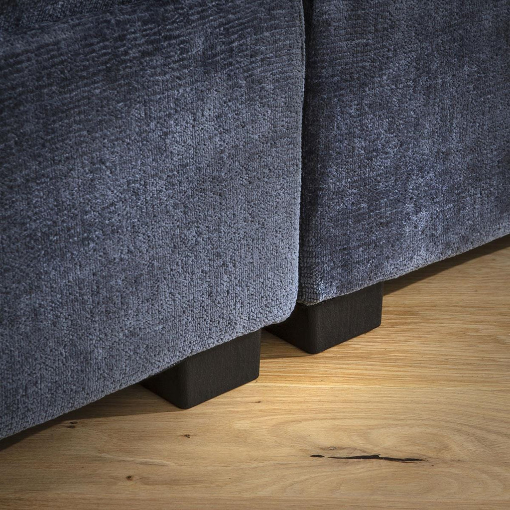 Anni Small 2 Seater Sofa Blue Chenille 192x96cm 2S