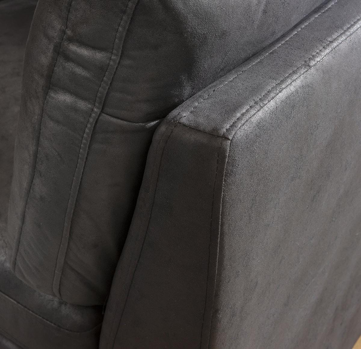 Mikey Small 2 Seater Sofa Black 190x95cm 2S