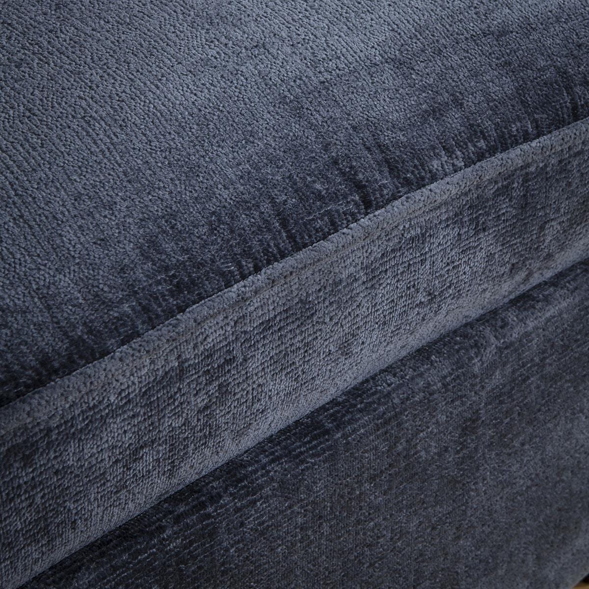 Anni 3 Seater Modular Sofa Blue Chenille 279x192cm 2L