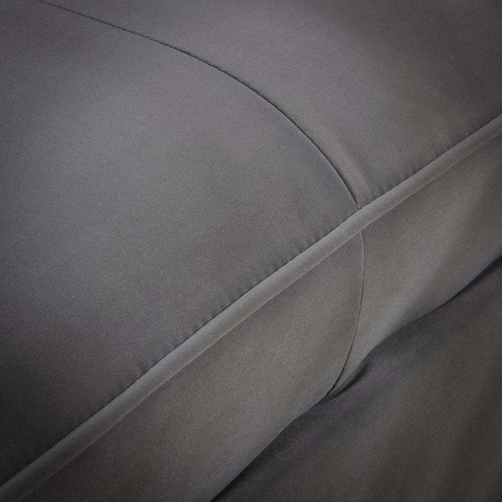 Anni 3 Seater Modular Sofa Grey Velvet 279x96cm 1