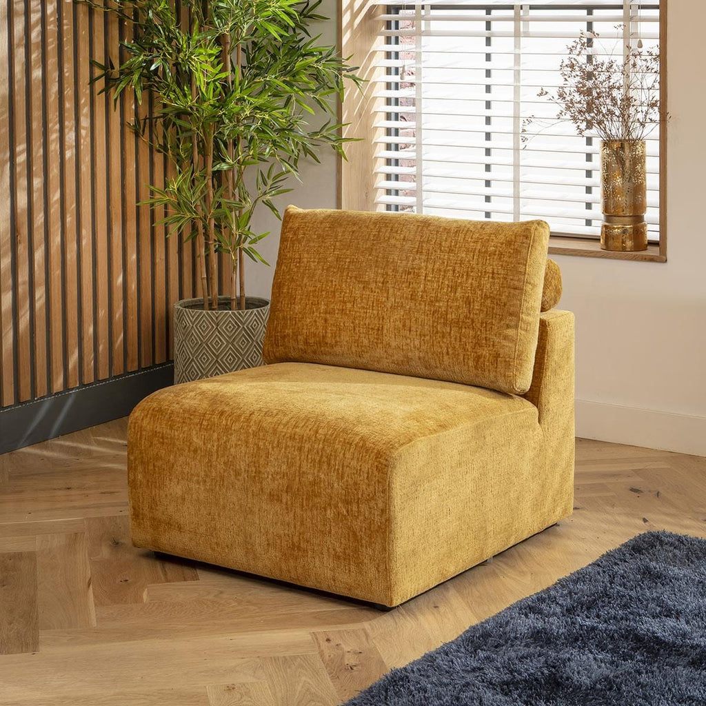 Martha 6 Seater Corner Sofa Mustard Chenille 348x174cm 13L