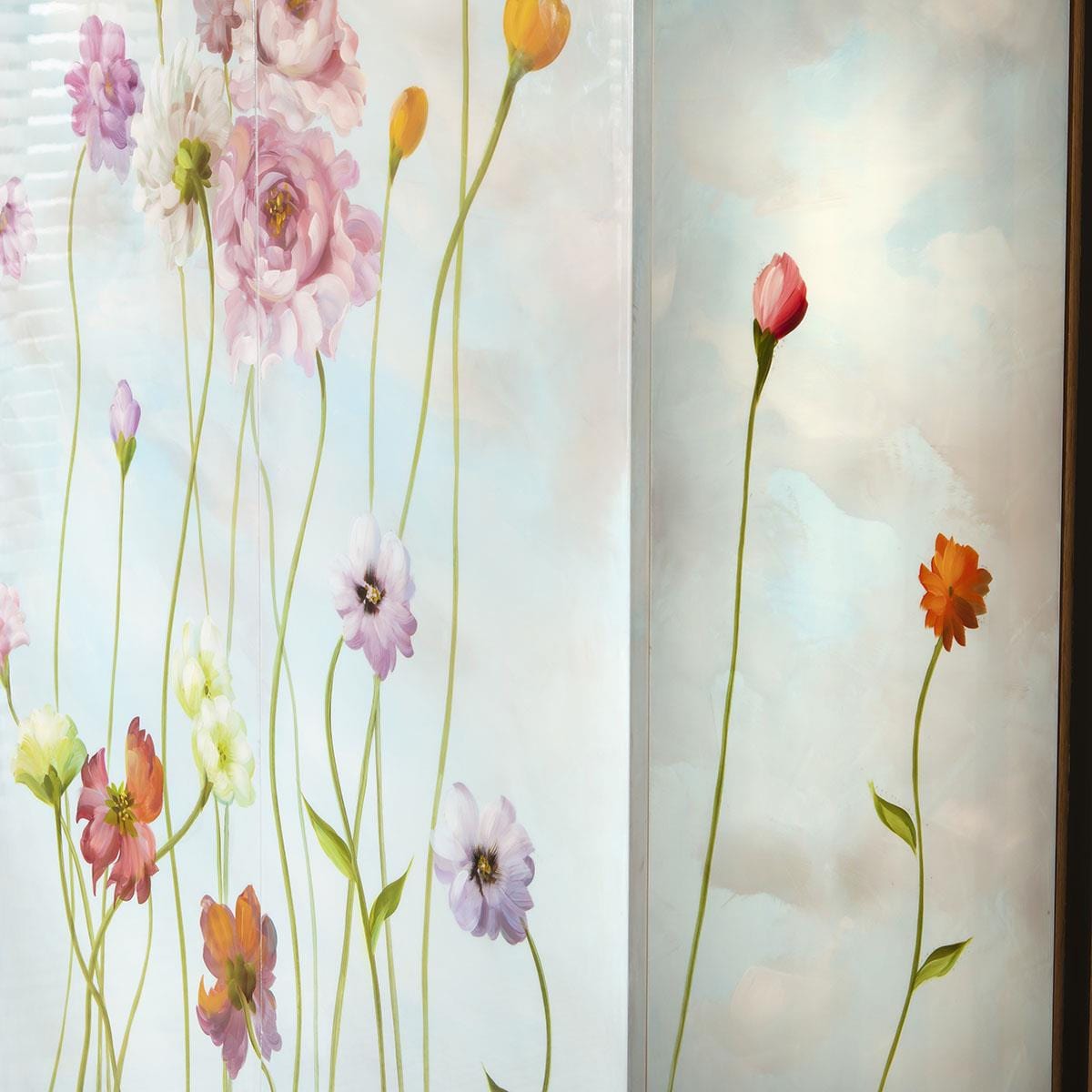 Monty Hand-Painted Tall Decorative Bar Storage Cabinet White 80x180cm