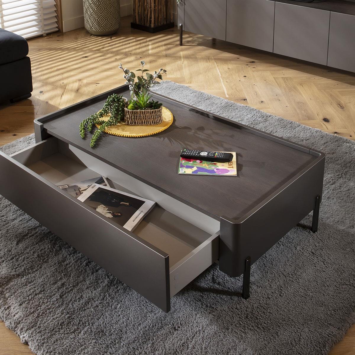 Newton Coffee Table Matte Space Grey 120x64cm