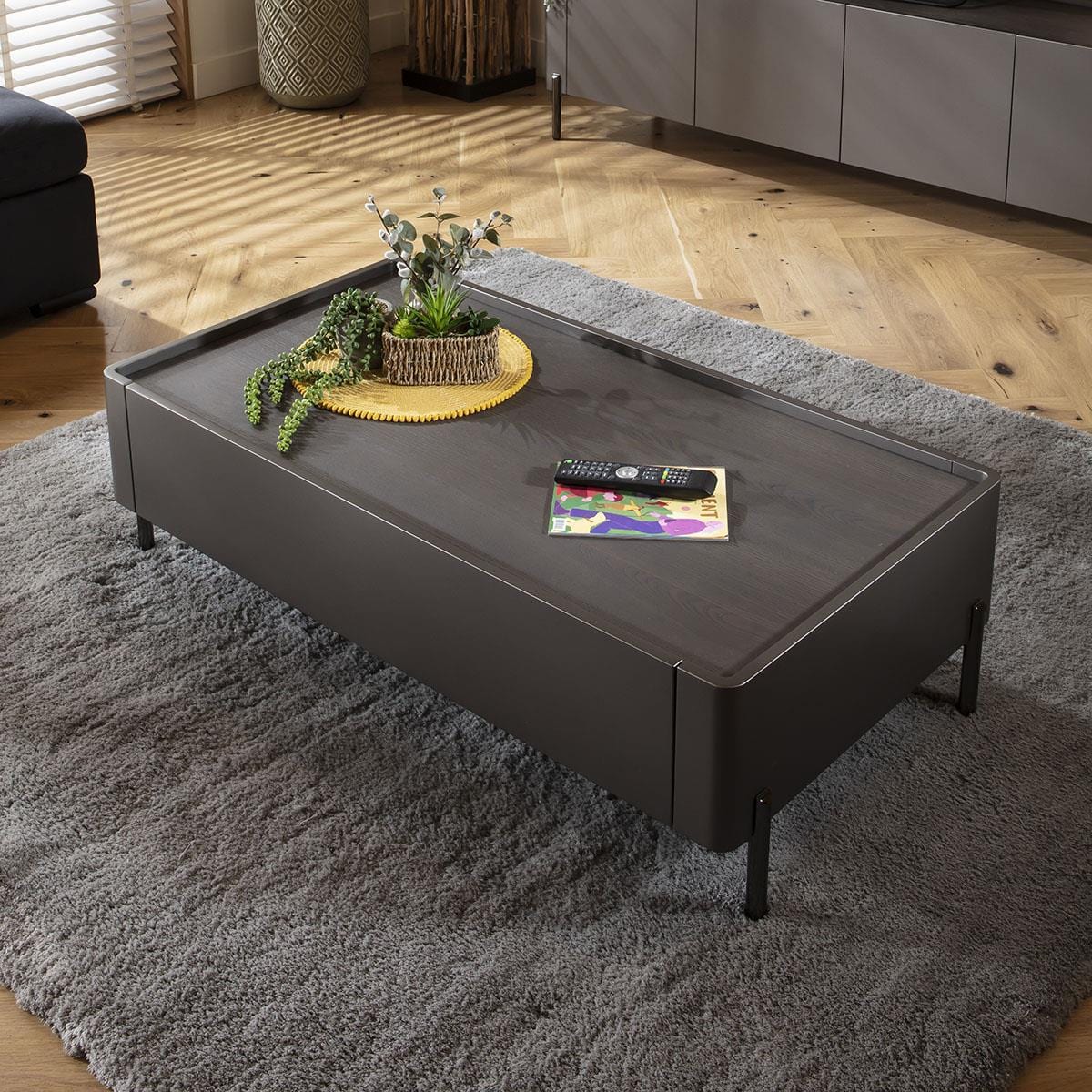 Newton Coffee Table Matte Space Grey 120x64cm