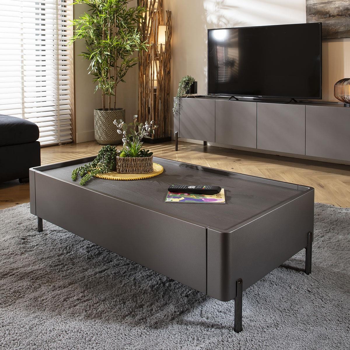 Newton Coffee Table Matte Space Grey 120x64cm