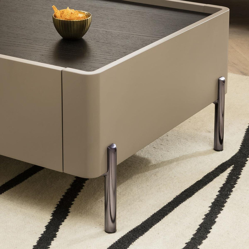 Newton Coffee Table Matte Taupe 120x64cm