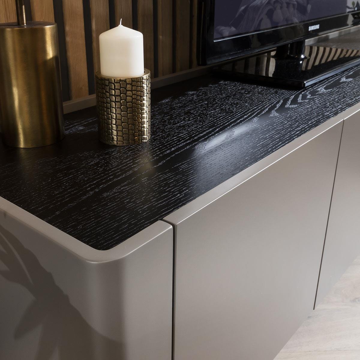 Newton TV Stand Cabinet Matte Taupe 200cm