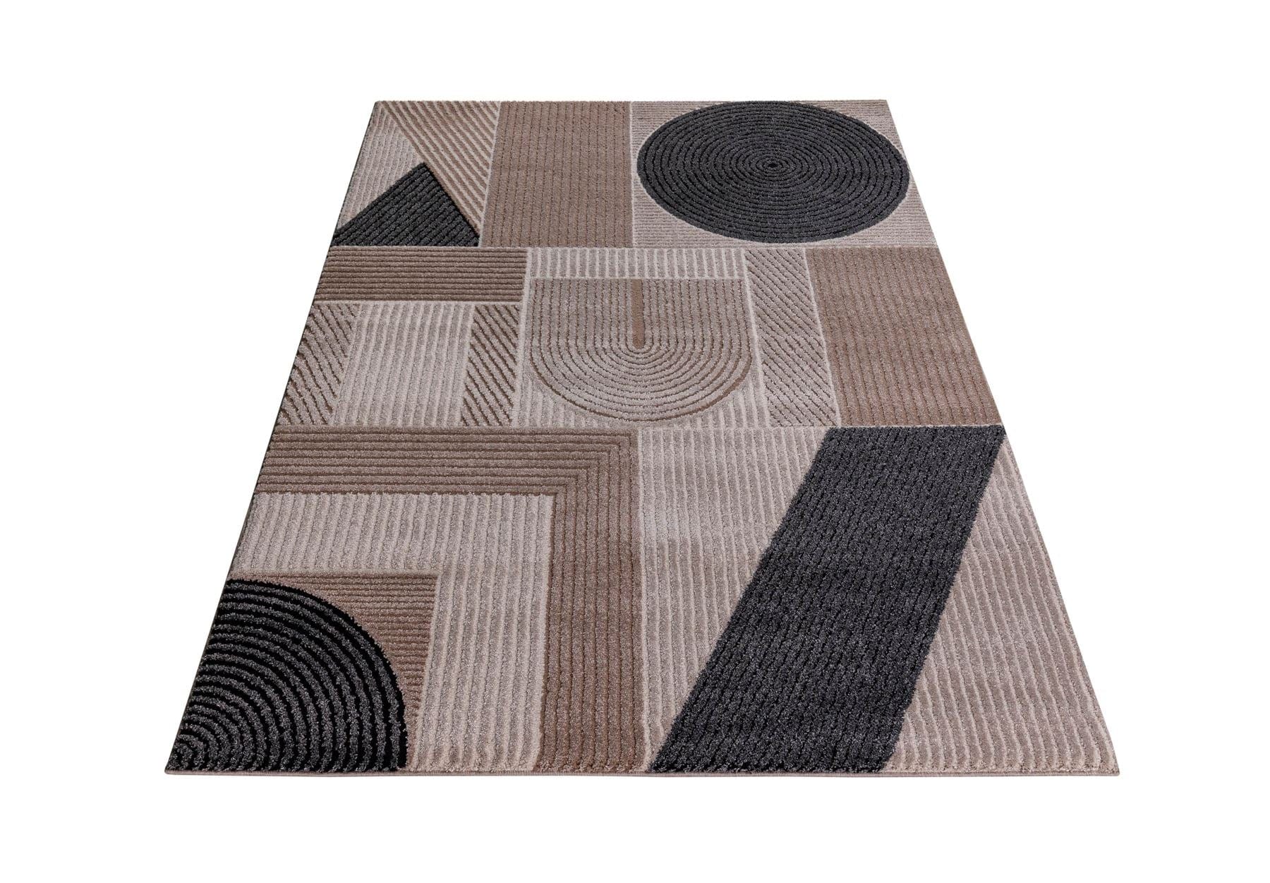 Nirvana Large Rug Cream / Beige / Dark Grey / Brown 200 X 290cm