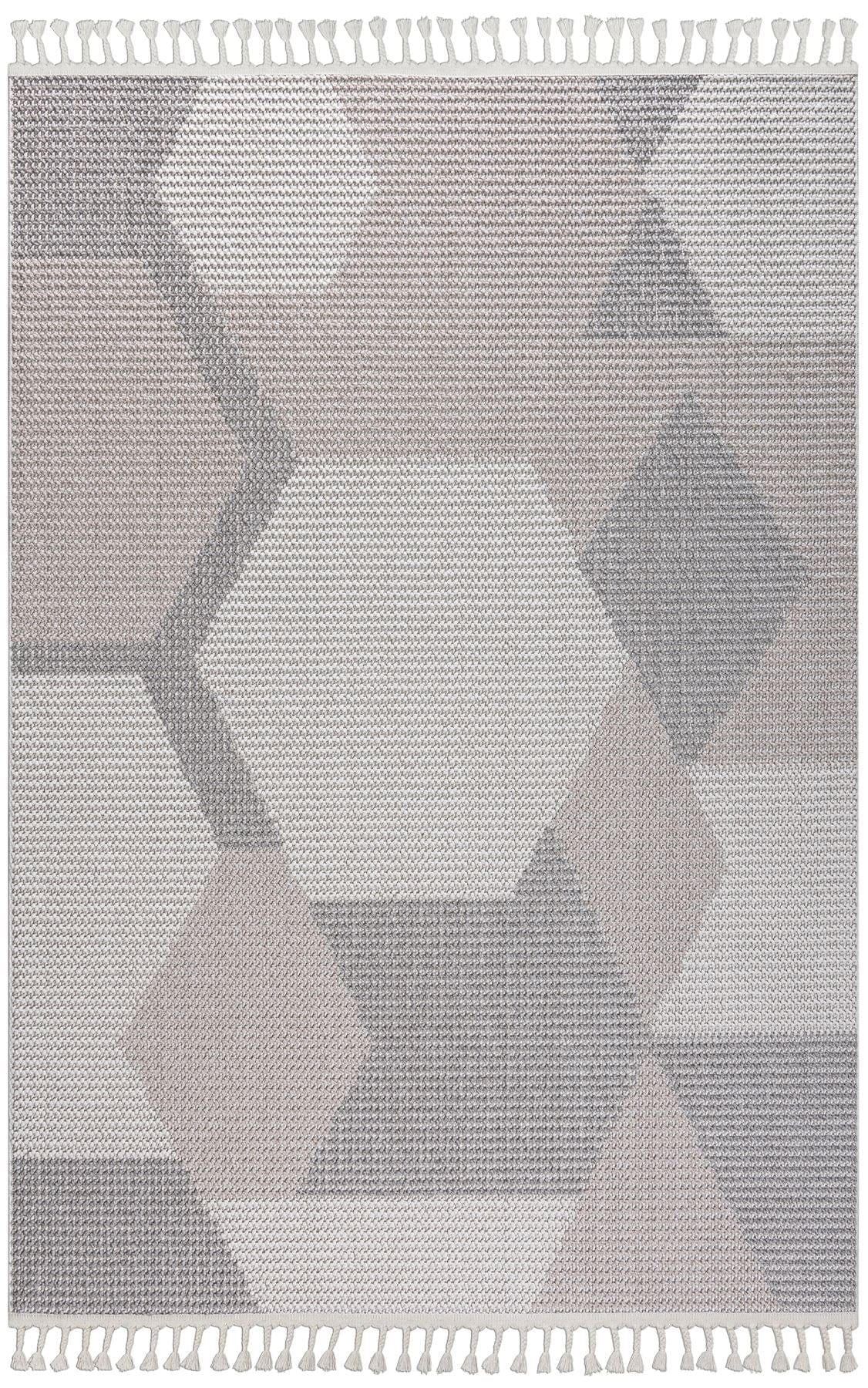 Orian Medium Rug White / Beige / Grey / Cream 160 X 230cm