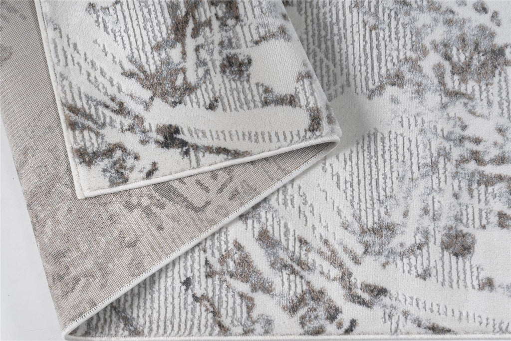 Pearl Large Rug White / Silver / Light Grey 200 X 290cm