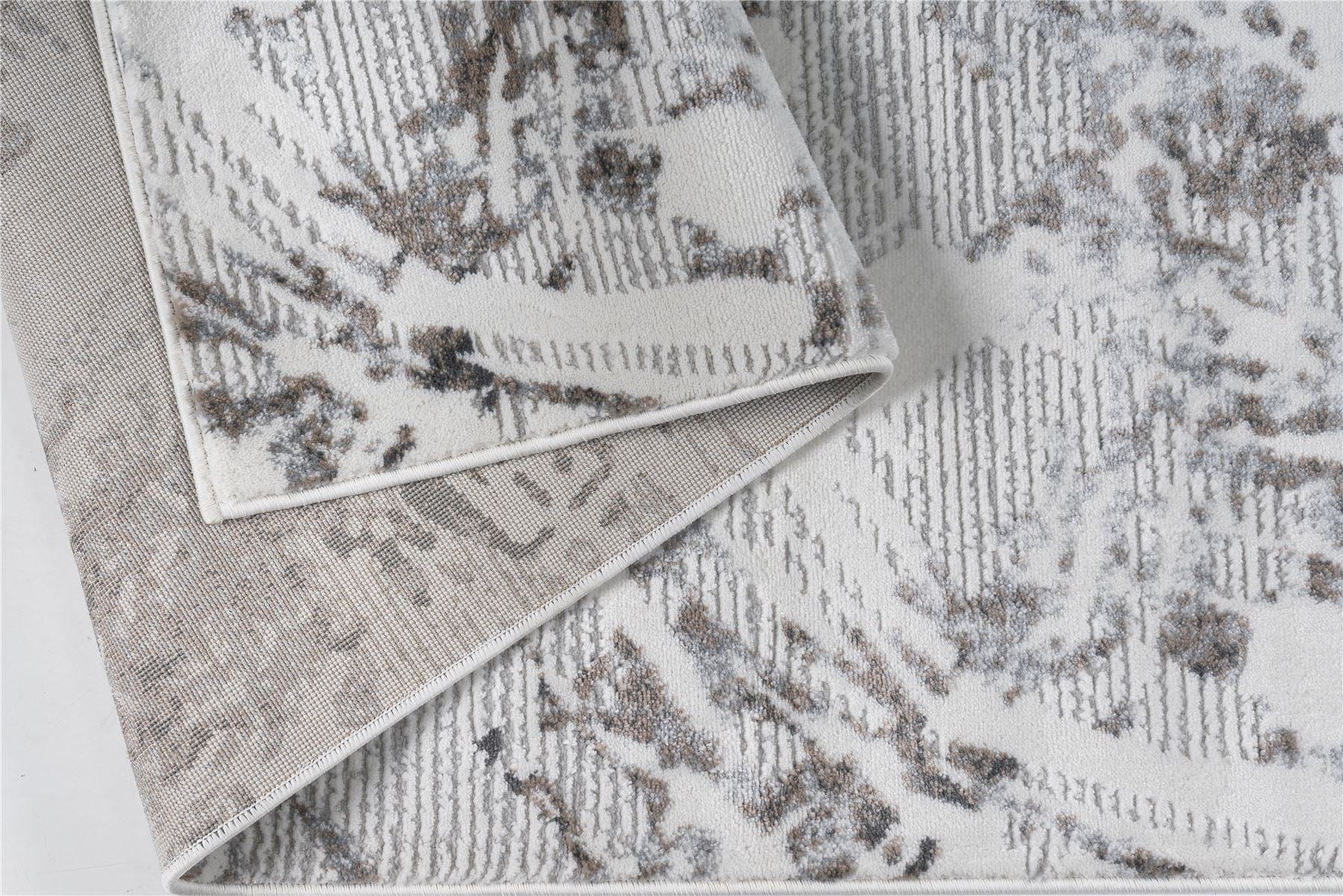 Pearl Large Rug White / Silver / Light Grey 200 X 290cm