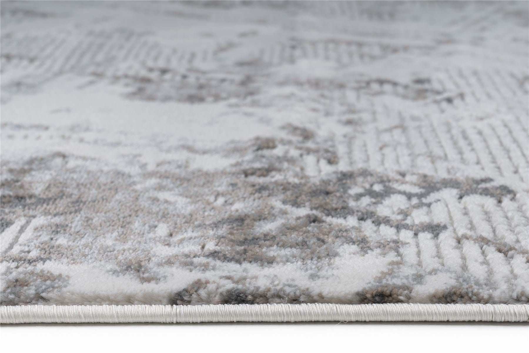 Pearl Large Rug White / Silver / Light Grey 200 X 290cm