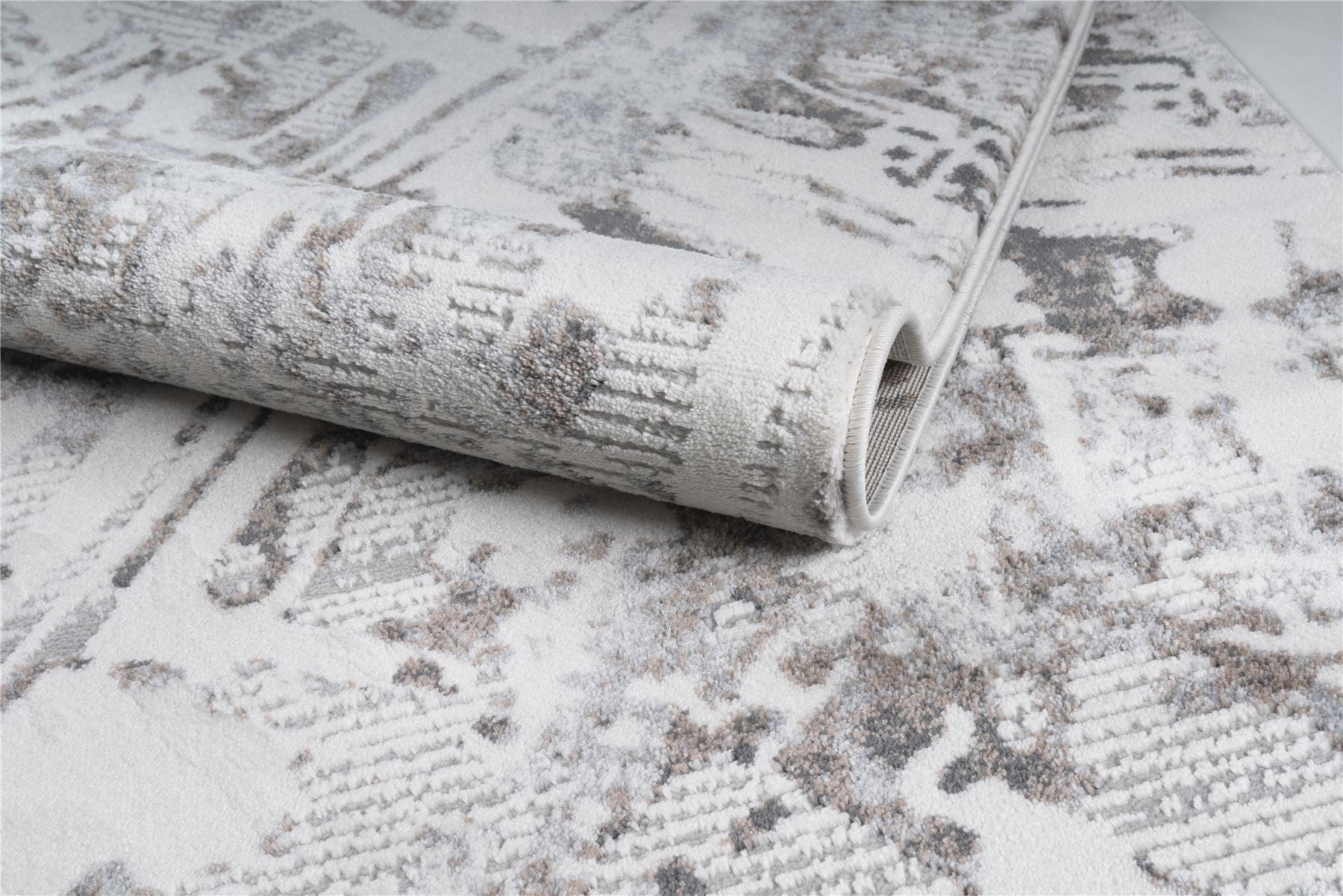 Pearl Medium Rug White / Silver / Light Grey 160 X 230cm