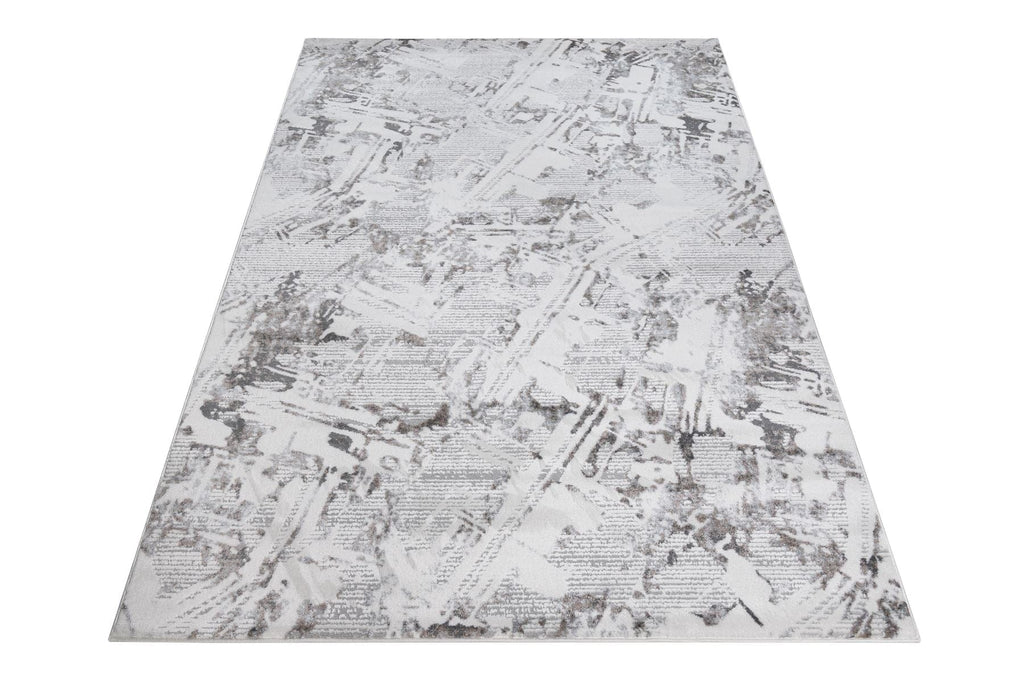 Pearl Medium Rug White / Silver / Light Grey 160 X 230cm