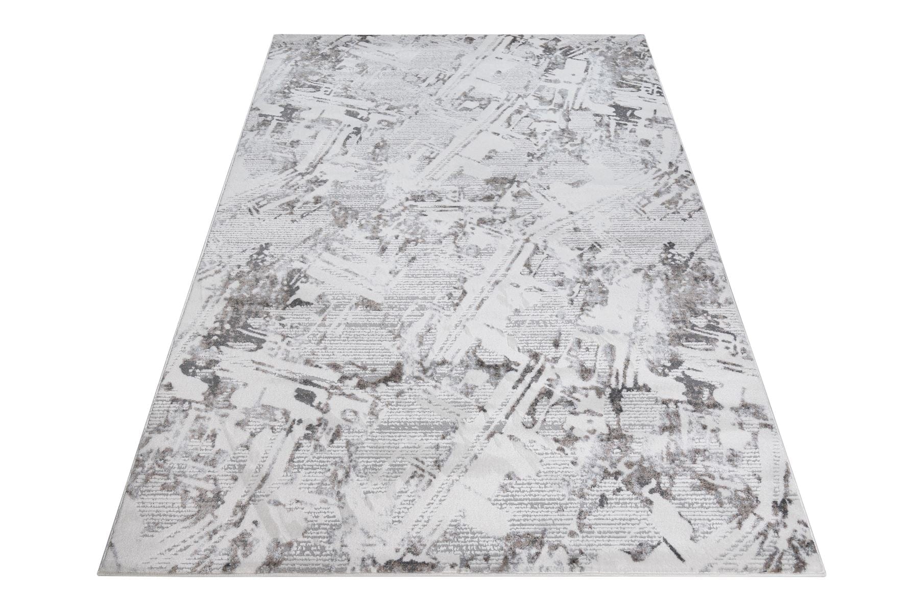 Pearl Medium Rug White / Silver / Light Grey 160 X 230cm