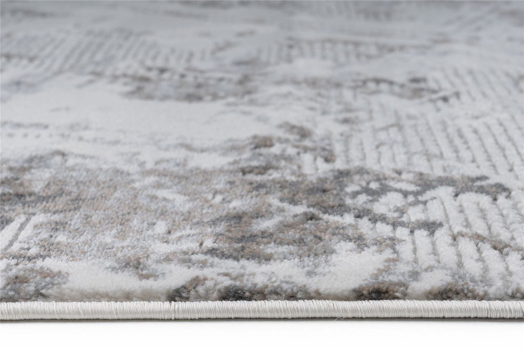 Pearl Medium Rug White / Silver / Light Grey 160 X 230cm