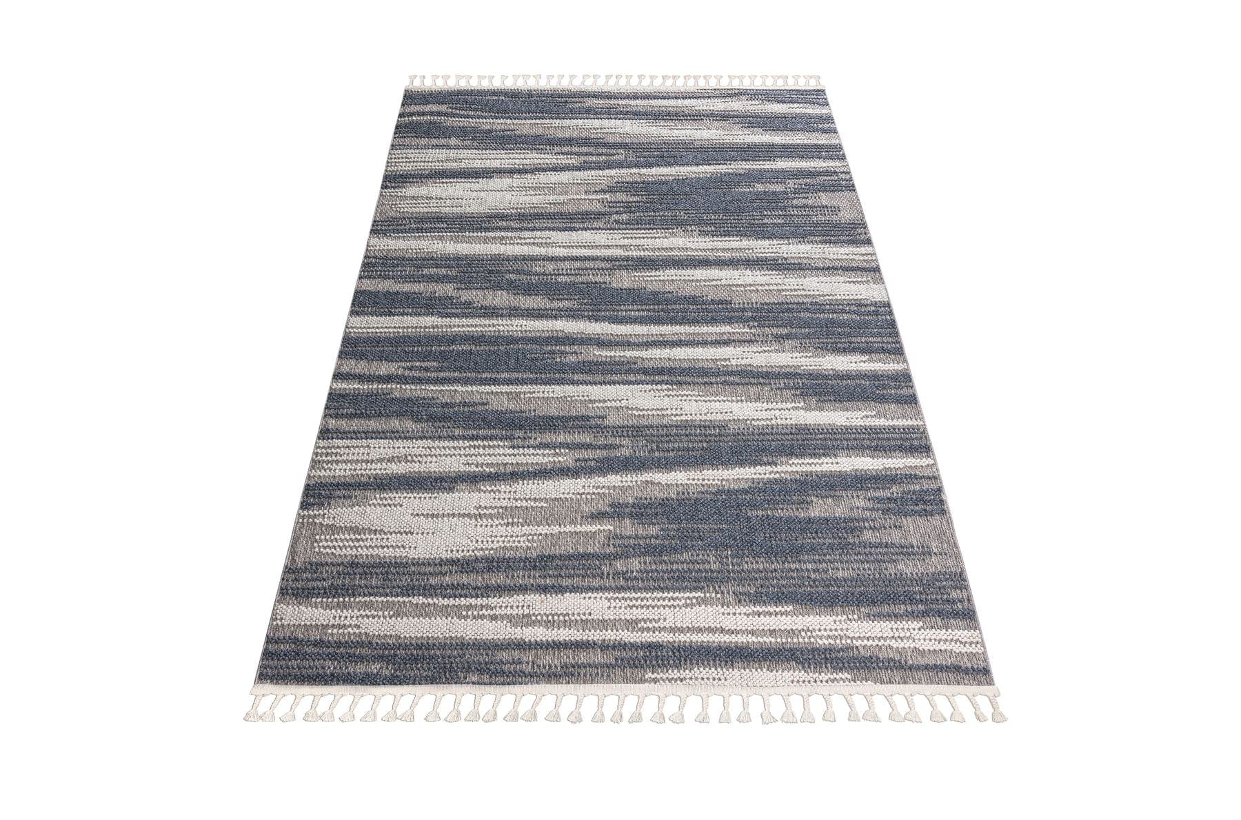 Phoenix Large Rug Blue / White / Cream 200 X 290cm