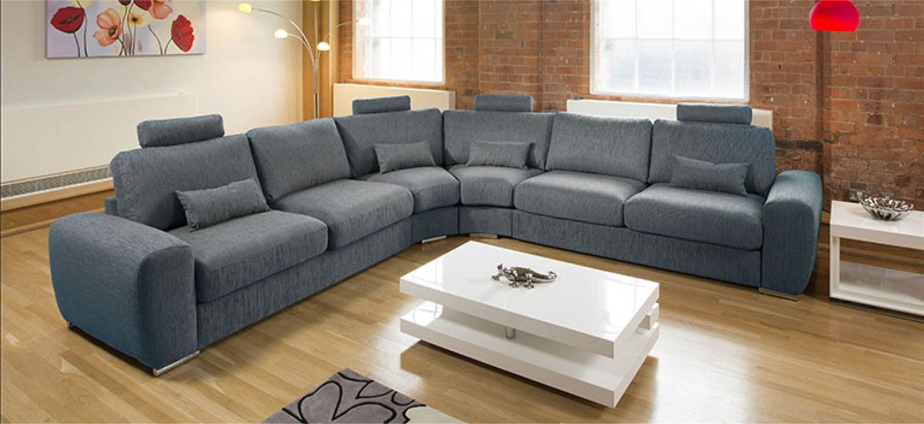 Premium Giant L Shape Corner Cinema Sofa 3.6x3.6mt Headrests Grande 20