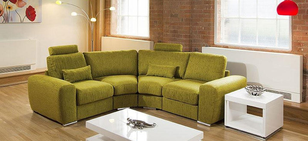 Premium Rounded Corner Sofa 2.5x2.5mt Headrests Grande 22 Extra Deep