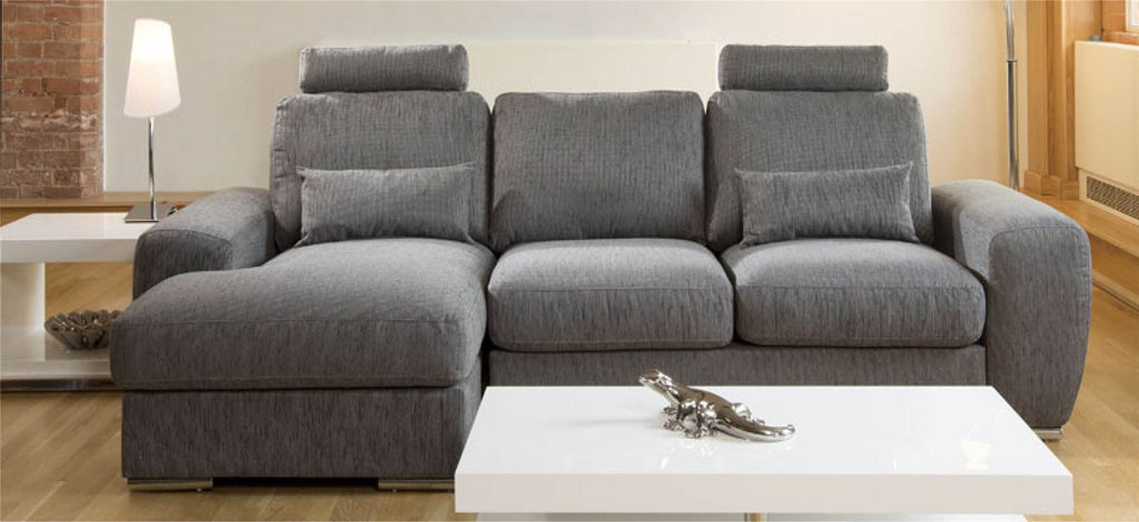 Qiuatropi Large Modern 3 Seater Sofa Couch with Chaise L Shape 38LH