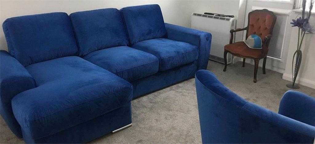 Qiuatropi Large Modern 3 Seater Sofa Couch with Chaise L Shape 38LH