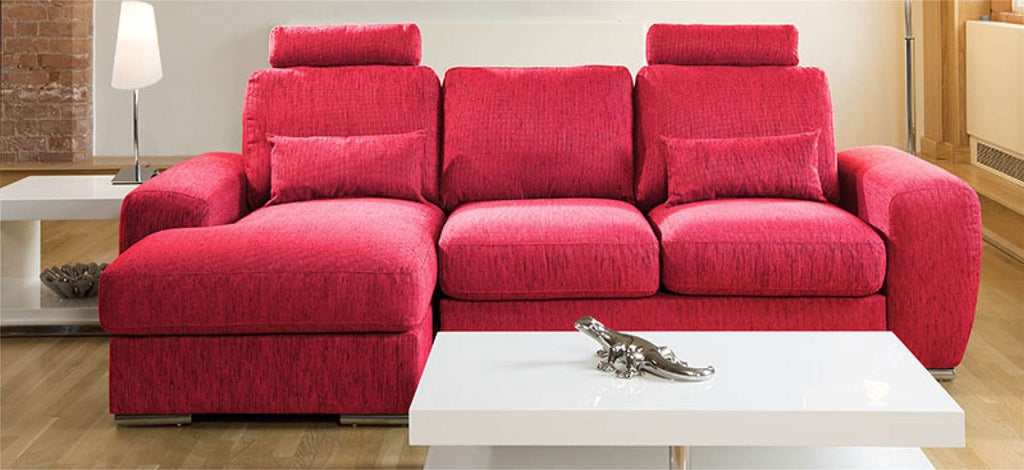 Qiuatropi Large Modern 3 Seater Sofa Couch with Chaise L Shape 38LH