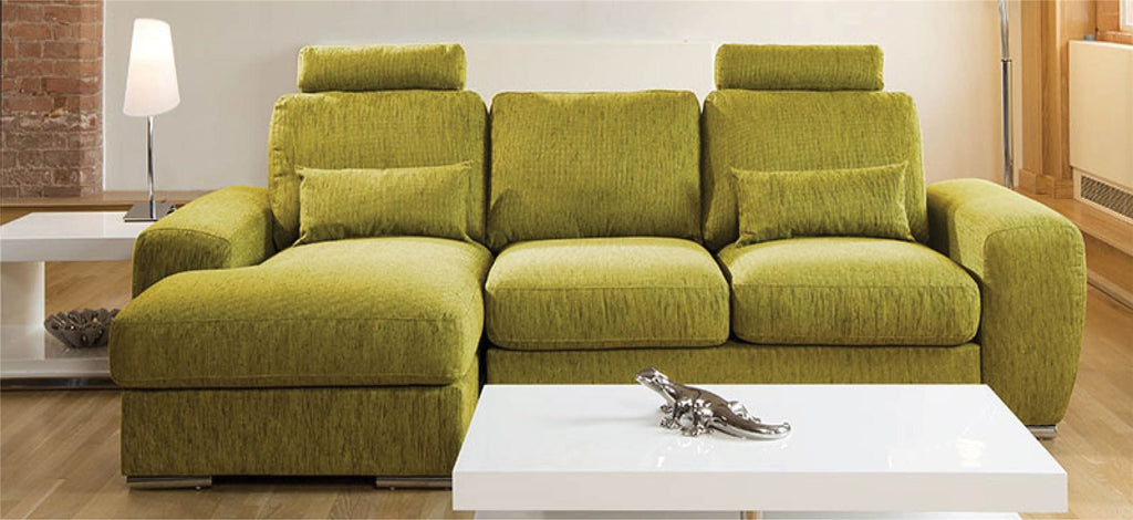 Qiuatropi Large Modern 3 Seater Sofa Couch with Chaise L Shape 38LH