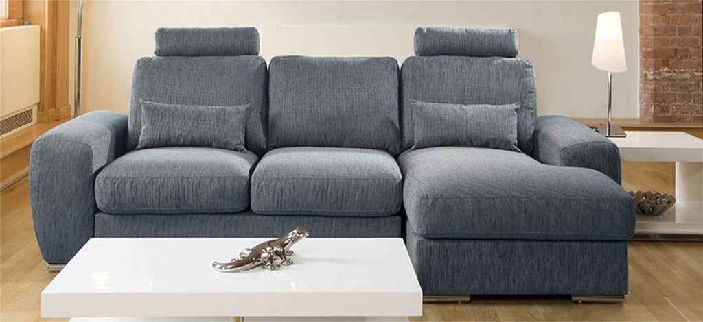 Qiuatropi Large Modern 3 Seater Sofa Couch with Chaise L Shape 38RH