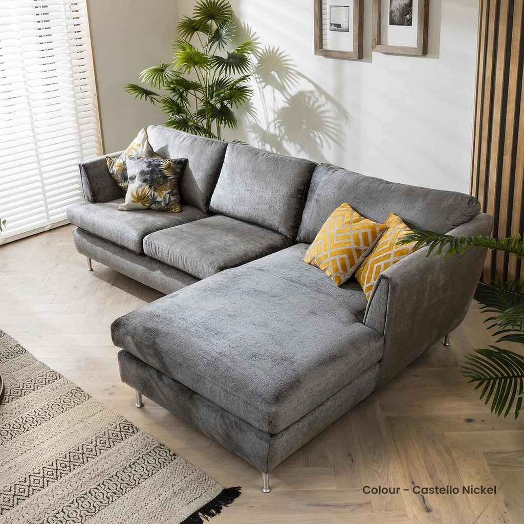 Quatropi 3 Seater Modular Sofa - Chaise End, Tessa 275x170cm