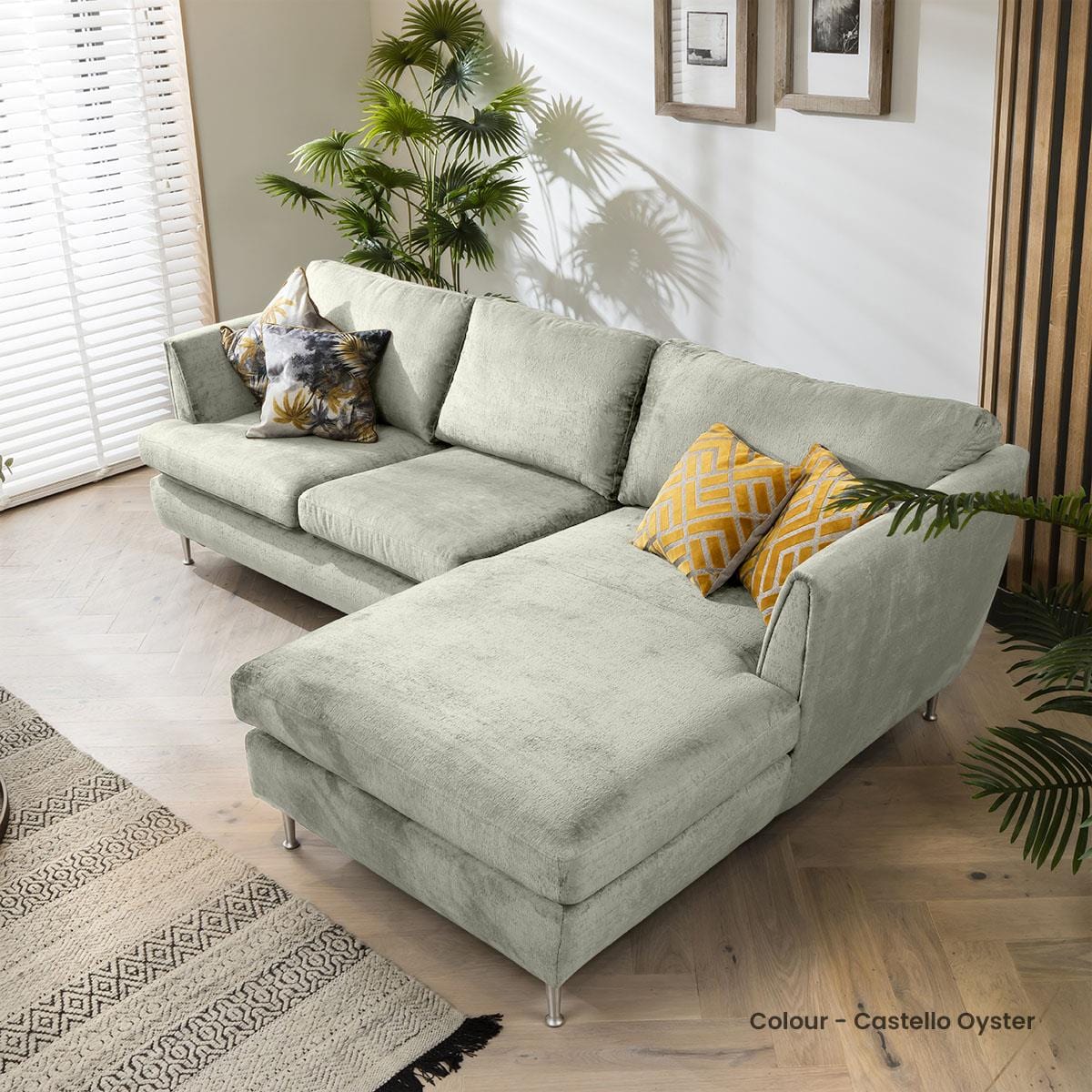 Quatropi 3 Seater Modular Sofa - Chaise End, Tessa 275x170cm