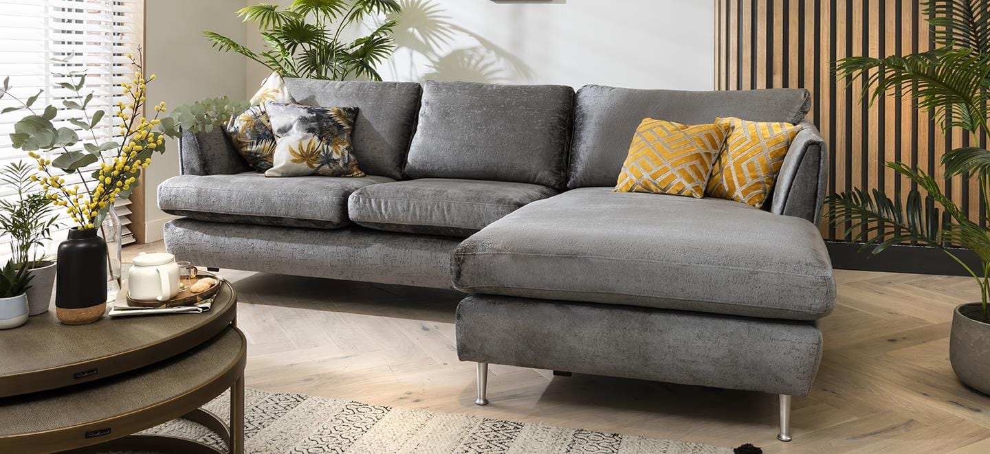 Quatropi 3 Seater Modular Sofa - Chaise End, Tessa 275x170cm