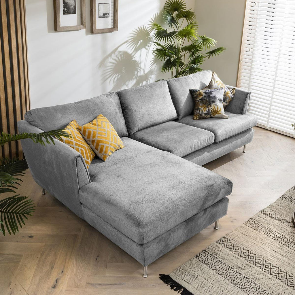 Quatropi 3 Seater Modular Sofa - Chaise Left End, Tessa 275x170cm