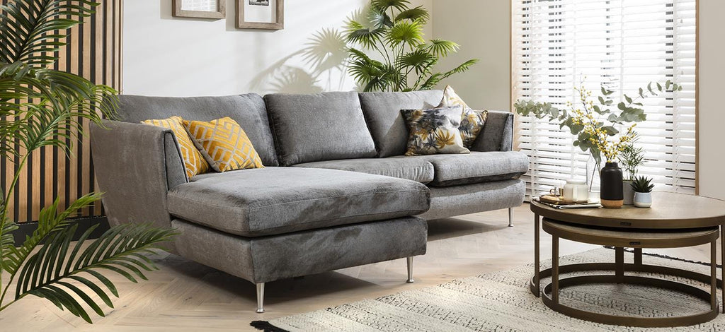 Quatropi 3 Seater Modular Sofa - Chaise Left End, Tessa 275x170cm