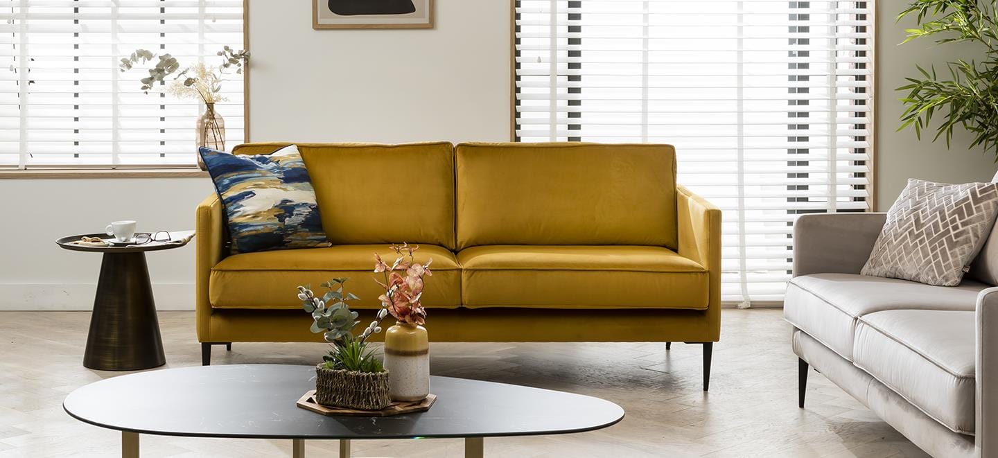 Quatropi 3 Seater Sofa - Upholstered Modern Design - Choose Your Fabric - 180cm