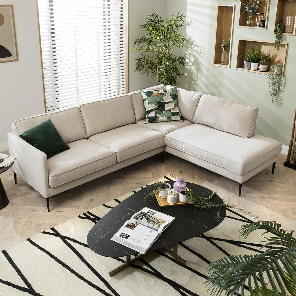 Quatropi 4 Seater Corner Sofa - Modern L-Shape Design - Choose Your Fabric - 256x200cm