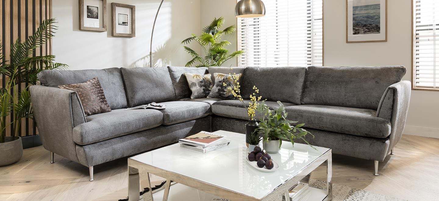 Quatropi 5 Seater Modular Corner Sofa - Left Hand L-Shape, Tessa 290x260cm