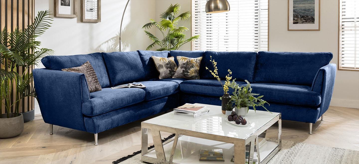 Quatropi 5 Seater Modular Corner Sofa - Left Hand L-Shape, Tessa 290x260cm