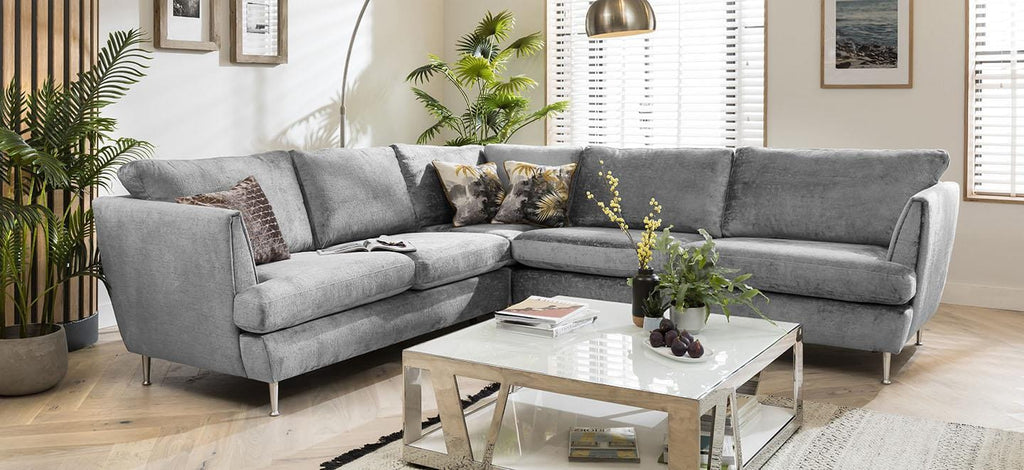 Quatropi 5 Seater Modular Corner Sofa - Left Hand L-Shape, Tessa 290x260cm