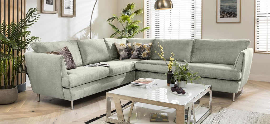 Quatropi 5 Seater Modular Corner Sofa - Left Hand L-Shape, Tessa 290x260cm