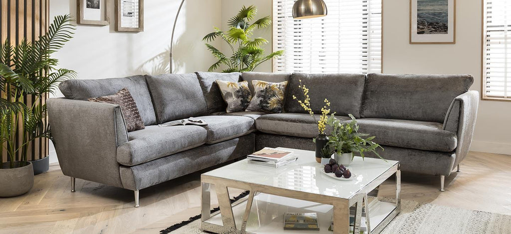 Quatropi 5 Seater Modular Corner Sofa - Left Hand L-Shape, Tessa 290x260cm