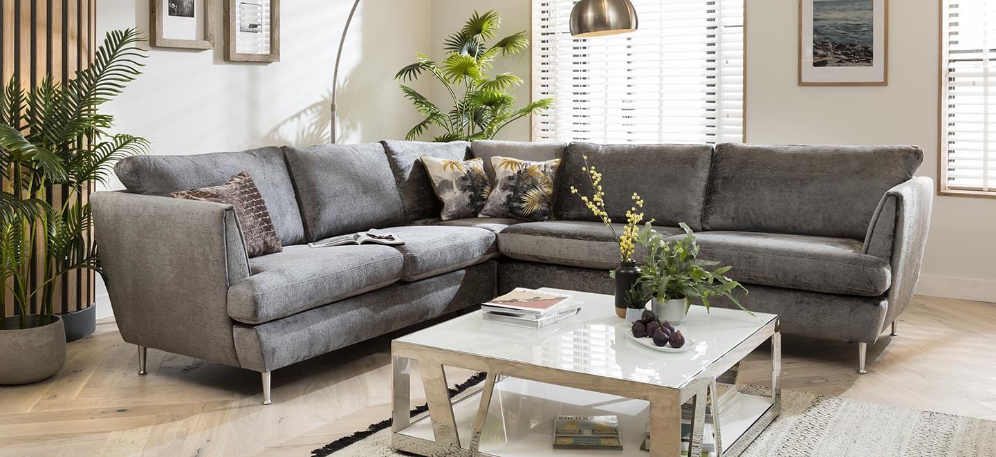 Quatropi 5 Seater Modular Corner Sofa - Left Hand L-Shape, Tessa 290x260cm