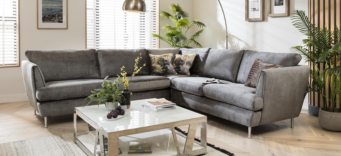 Quatropi 5 Seater Modular Corner Sofa - Right Hand L-Shape, Tessa 290x260cm