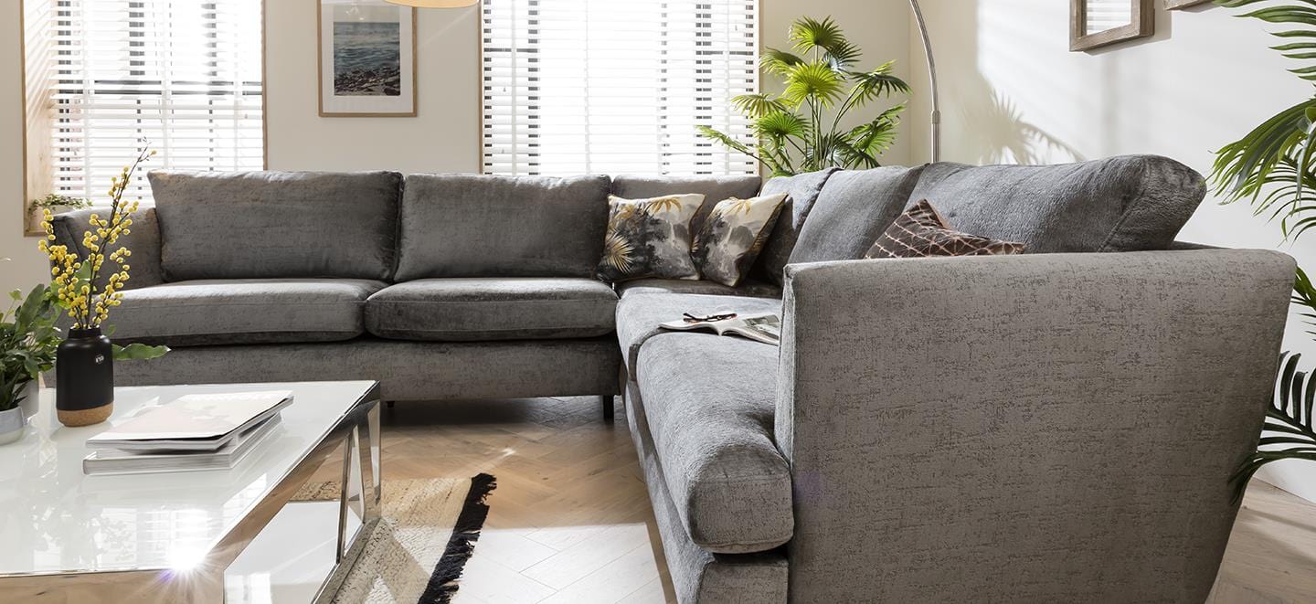 Quatropi 5 Seater Modular Corner Sofa - Right Hand L-Shape, Tessa 290x260cm