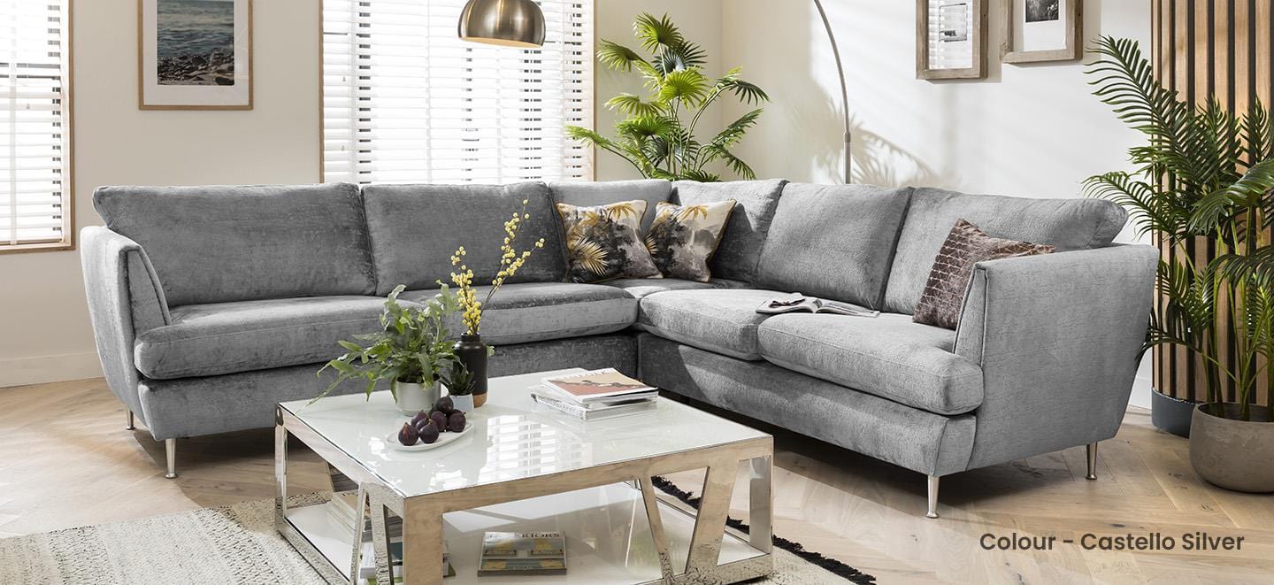 Quatropi 5 Seater Modular Corner Sofa - Right Hand L-Shape, Tessa 290x260cm