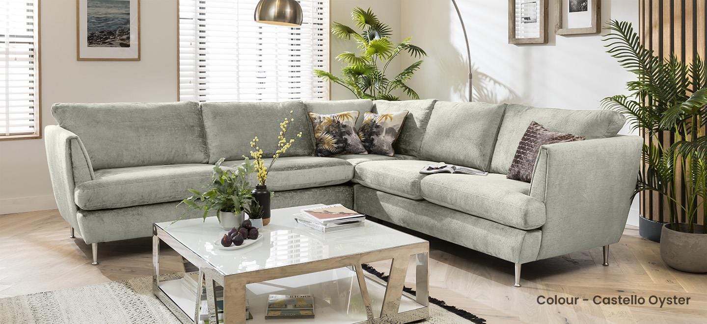 Quatropi 5 Seater Modular Corner Sofa - Right Hand L-Shape, Tessa 290x260cm