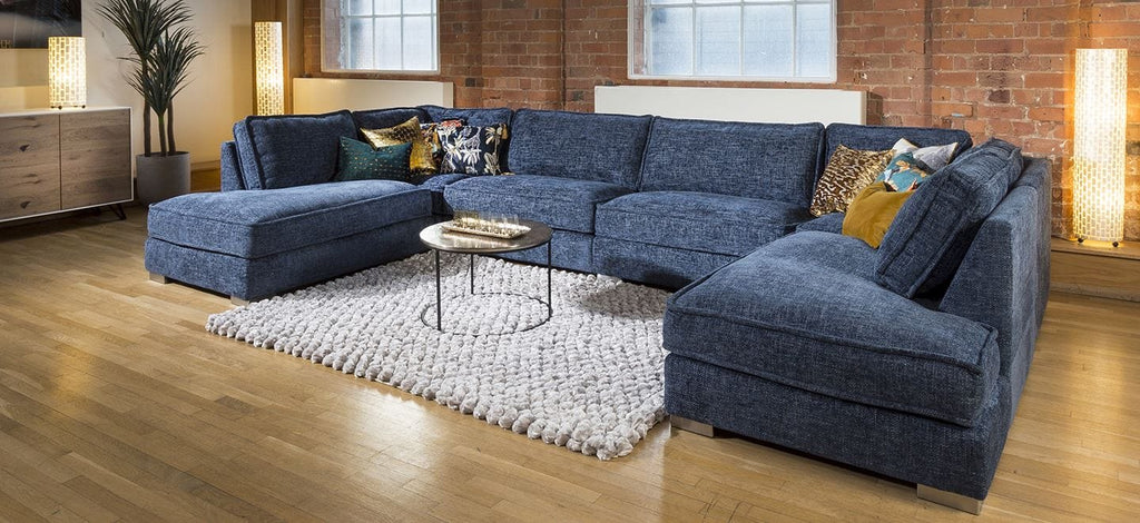 Quatropi 7 Seater U Shape Cinema Sofa Many Colours & Fabrics Lexci 9