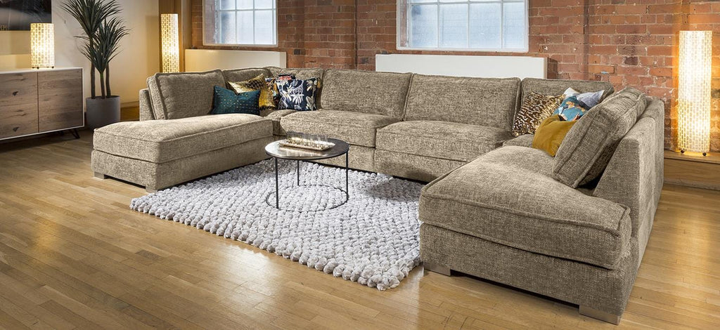 Quatropi 7 Seater U Shape Cinema Sofa Many Colours & Fabrics Lexci 9