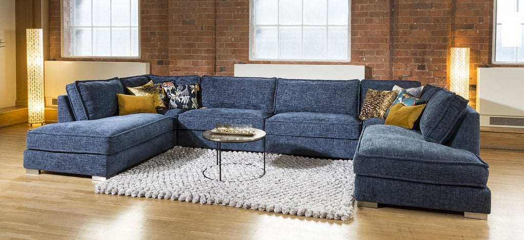 Quatropi 7 Seater U Shape Cinema Sofa Many Colours & Fabrics Lexci 9