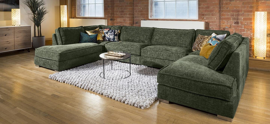 Quatropi 7 Seater U Shape Cinema Sofa Many Colours & Fabrics Lexci 9